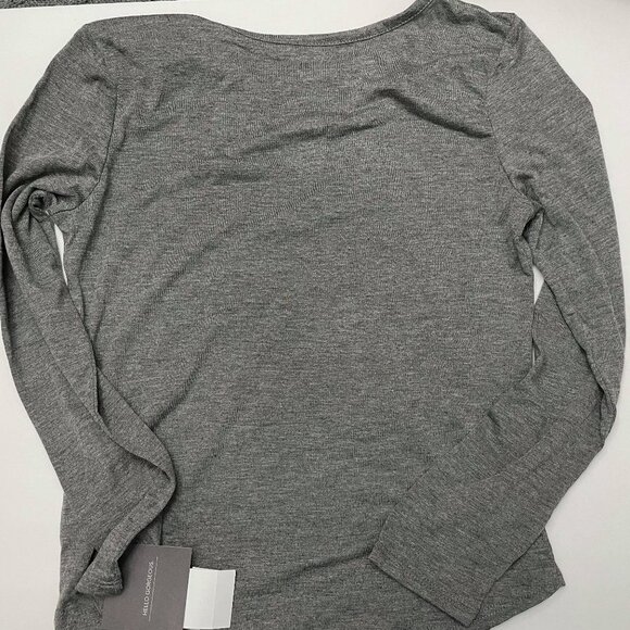 NWT Grayson Social Gray Girls Christmas Long Sleeve T - Picture 2 of 5